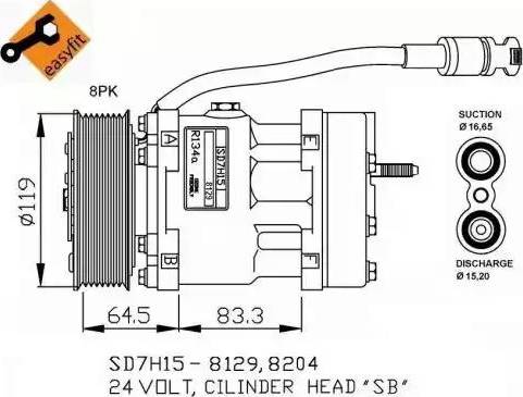 NRF 32751G - Kompresors, Gaisa kond. sistēma www.autospares.lv