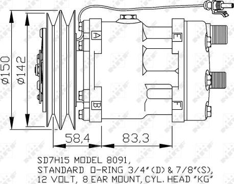 NRF 32767 - Kompresors, Gaisa kond. sistēma www.autospares.lv