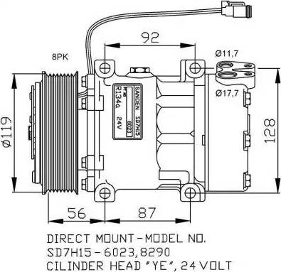 NRF 32703G - Kompresors, Gaisa kond. sistēma www.autospares.lv