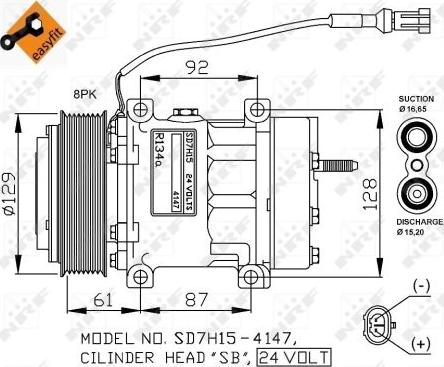 NRF 32780G - Kompresors, Gaisa kond. sistēma www.autospares.lv