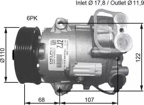 NRF 32781G - Kompresors, Gaisa kond. sistēma autospares.lv