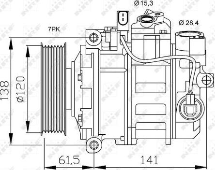 NRF 32777 - Compressor, air conditioning www.autospares.lv