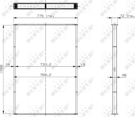 NRF 29559 - Radiatora siets, Motora dzesēšanas sistēma www.autospares.lv