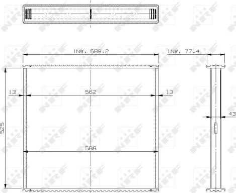 NRF 29569 - Radiatora siets, Motora dzesēšanas sistēma www.autospares.lv