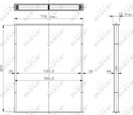 NRF 29560 - Radiatora siets, Motora dzesēšanas sistēma www.autospares.lv