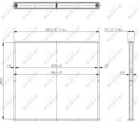 NRF 29587 - Radiatora siets, Motora dzesēšanas sistēma www.autospares.lv