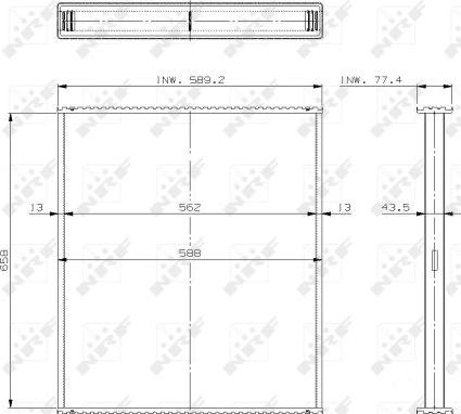 NRF 29744 - Radiatora siets, Motora dzesēšanas sistēma www.autospares.lv