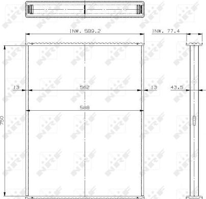 NRF 29745 - Radiatora siets, Motora dzesēšanas sistēma www.autospares.lv