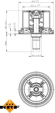 NRF 725099 - Termostats, Dzesēšanas šķidrums www.autospares.lv