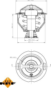 NRF 725090 - Termostats, Dzesēšanas šķidrums www.autospares.lv