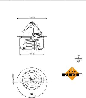 NRF 725054 - Termostats, Dzesēšanas šķidrums autospares.lv