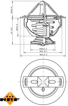 NRF 725060 - Термостат охлаждающей жидкости / корпус www.autospares.lv