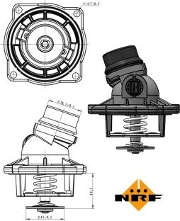 NRF 725002 - Termostats, Dzesēšanas šķidrums www.autospares.lv