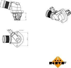 NRF 725015 - Termostats, Dzesēšanas šķidrums www.autospares.lv