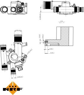 NRF 725011 - Termostats, Dzesēšanas šķidrums www.autospares.lv