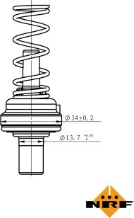 NRF 725085 - Termostats, Dzesēšanas šķidrums www.autospares.lv