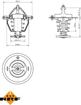 NRF 725087 - Termostats, Dzesēšanas šķidrums www.autospares.lv