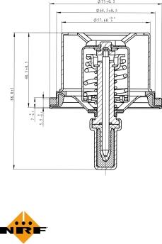 NRF 725029 - Termostats, Dzesēšanas šķidrums www.autospares.lv