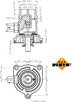 NRF 725024 - Termostats, Dzesēšanas šķidrums www.autospares.lv