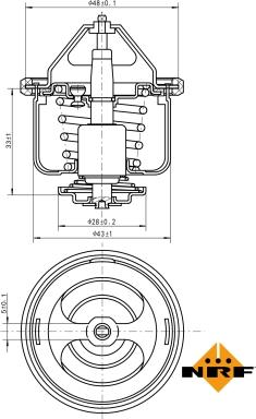 NRF 725026 - Termostats, Dzesēšanas šķidrums autospares.lv