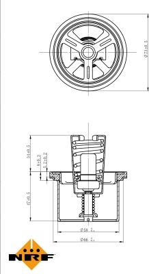 NRF 725020 - Termostats, Dzesēšanas šķidrums www.autospares.lv