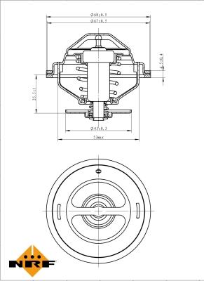 NRF 725194 - Termostats, Dzesēšanas šķidrums www.autospares.lv