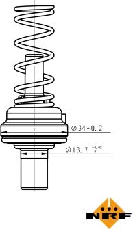 NRF 725195 - Termostats, Dzesēšanas šķidrums www.autospares.lv