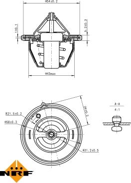 NRF 725196 - Termostats, Dzesēšanas šķidrums www.autospares.lv