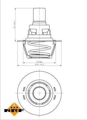 NRF 725141 - Termostats, Dzesēšanas šķidrums autospares.lv