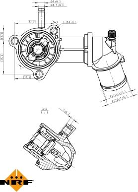 NRF 725164 - Termostats, Dzesēšanas šķidrums www.autospares.lv