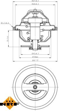 NRF 725101 - Termostats, Dzesēšanas šķidrums www.autospares.lv