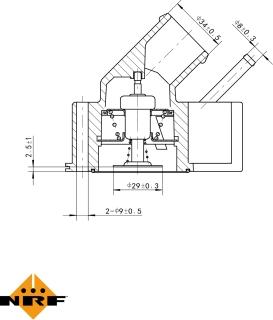 NRF 725102 - Termostats, Dzesēšanas šķidrums autospares.lv