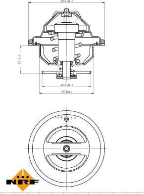 NRF 725186 - Термостат охлаждающей жидкости / корпус www.autospares.lv