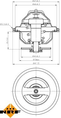 NRF 725188 - Termostats, Dzesēšanas šķidrums www.autospares.lv