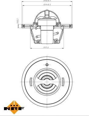 NRF 725183 - Termostats, Dzesēšanas šķidrums www.autospares.lv