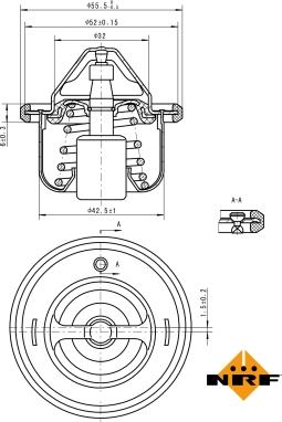 NRF 725127 - Termostats, Dzesēšanas šķidrums www.autospares.lv