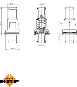 NRF 725175 - Termostats, Dzesēšanas šķidrums www.autospares.lv