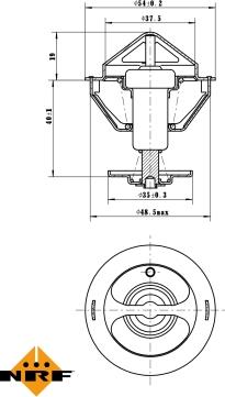 NRF 725200 - Termostats, Dzesēšanas šķidrums www.autospares.lv