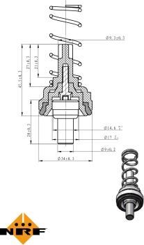 NRF 725203 - Termostats, Dzesēšanas šķidrums www.autospares.lv