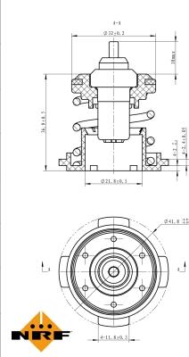 NRF 725225 - Termostats, Dzesēšanas šķidrums www.autospares.lv