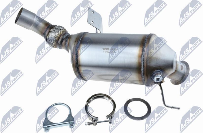 NTY DPF-BM-005 - Nosēdumu / Daļiņu filtrs, Izplūdes gāzu sistēma www.autospares.lv