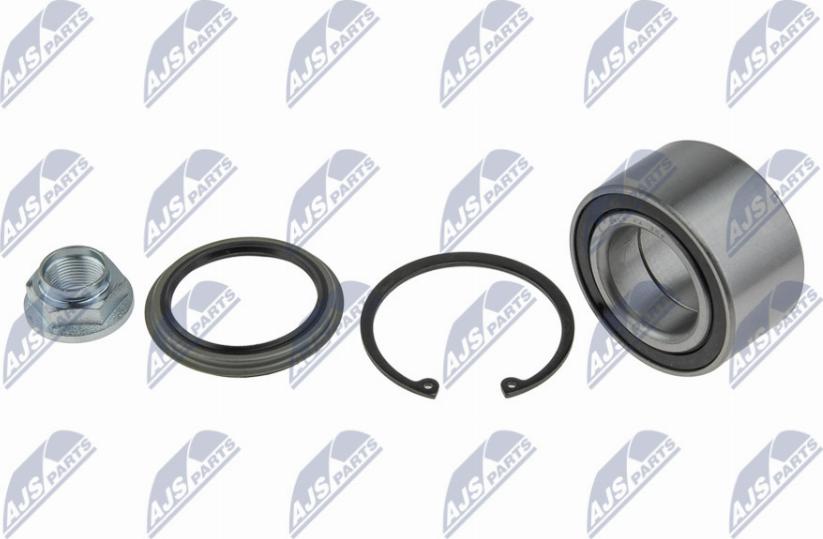 NTY KLP-KA-306 - Подшипник ступицы колеса, комплект www.autospares.lv