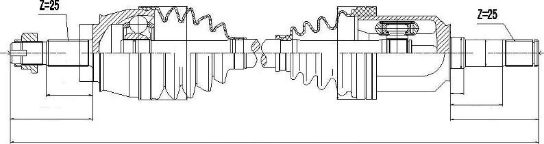 NTY NPW-AR-006 - Piedziņas vārpsta www.autospares.lv