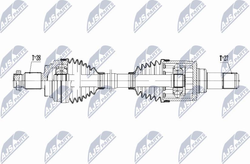 NTY NPW-BM-054 - Piedziņas vārpsta www.autospares.lv