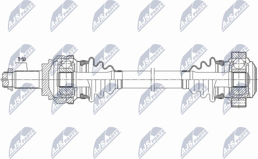 NTY NPW-BM-192 - Piedziņas vārpsta www.autospares.lv