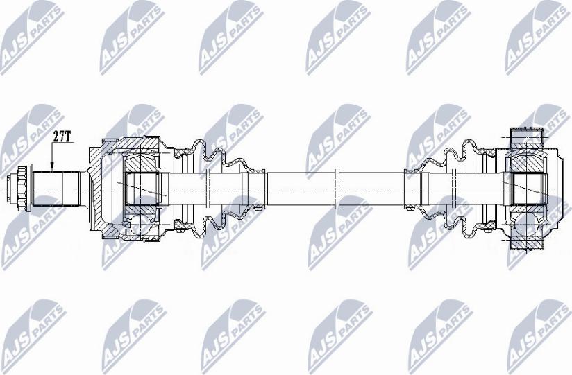 NTY NPW-BM-148 - Piedziņas vārpsta www.autospares.lv