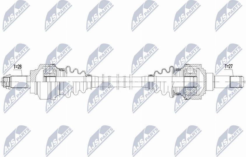 NTY NPW-BM-111 - Piedziņas vārpsta www.autospares.lv