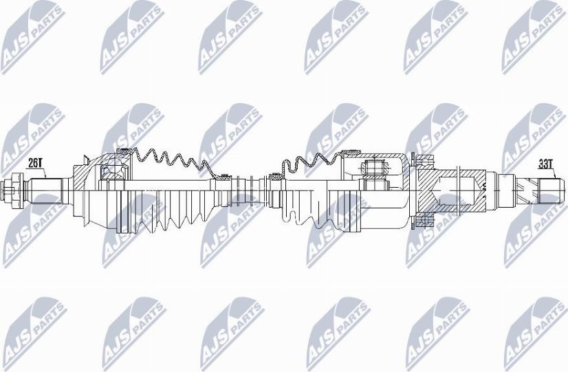 NTY NPW-BM-131 - Piedziņas vārpsta www.autospares.lv