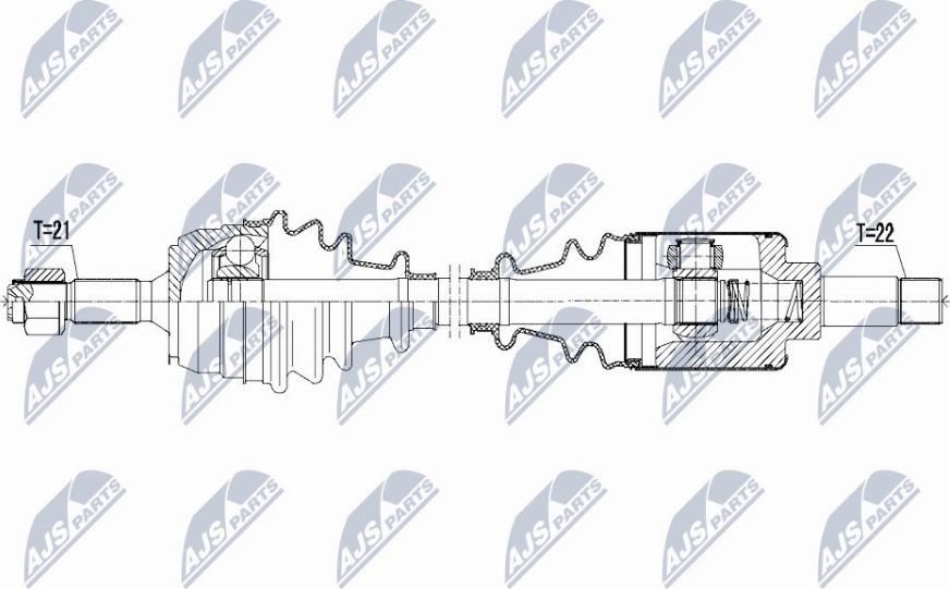 NTY NPW-CT-065 - Piedziņas vārpsta www.autospares.lv