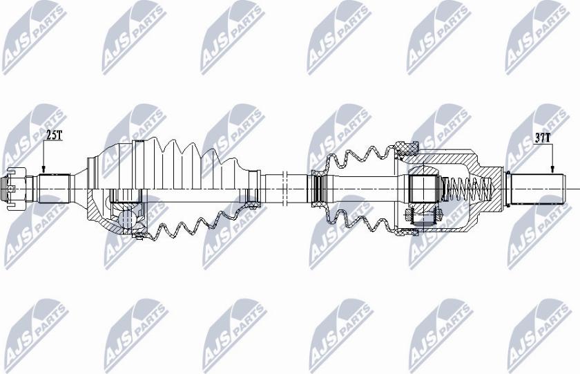 NTY NPW-CT-077 - Piedziņas vārpsta www.autospares.lv